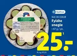 Lidl Fyldte snegle tilbud