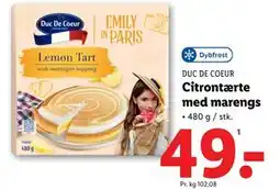 Lidl Citrontærte med marengs tilbud
