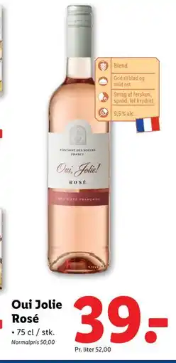 Lidl Oui Jolie Rosé tilbud
