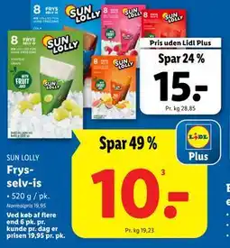 Lidl Frys-selv-is tilbud