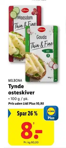 Lidl Tynde osteskiver tilbud
