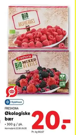Lidl Økologiske bær tilbud
