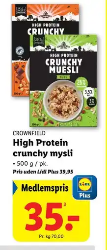 Lidl High Protein crunchy mysli tilbud