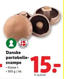 Lidl Danske portobellosvampe tilbud