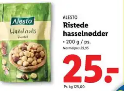 Ristede hasselnødder