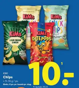 Lidl Kims chips tilbud