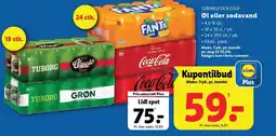 Lidl TUBORG/COCA-COLA Øl eller sodavand tilbud