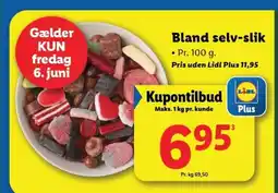 Lidl Bland selv-slik tilbud