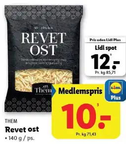 Lidl THEM Revet ost tilbud