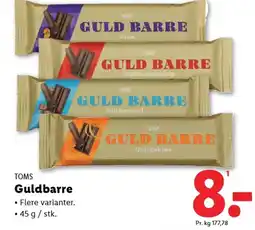 Lidl TOMS Guldbarre tilbud