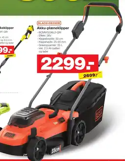 Bauhaus BLACK+DECKER Akku-plæneklipper tilbud