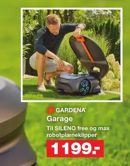 GARDENA Garage Til SILENO free og max robotplæneklipper