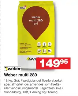 Bauhaus Weber weber multi 280 tilbud