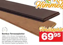 Bauhaus Bambus Terrasseplanker tilbud