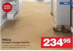 Bauhaus PERGO. Vinylgulv Voxnan Pad Pro tilbud