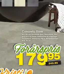 Bauhaus Concreto fliser tilbud