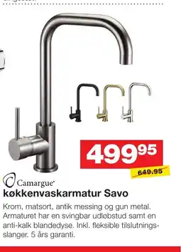 Bauhaus Camargue køkkenvaskarmatur Savo tilbud