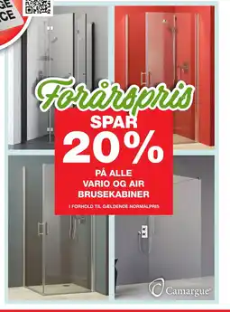 PÅ ALLE VARIO OG AIR BRUSEKABINER