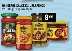 Løvbjerg BANDEROS SAUCE EL. JALAPENOS tilbud