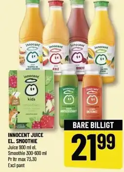 Løvbjerg INNOCENT JUICE EL. SMOOTHIE tilbud
