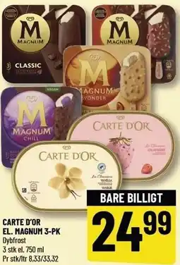 Løvbjerg CARTE D'OR EL. MAGNUM 3-PK tilbud