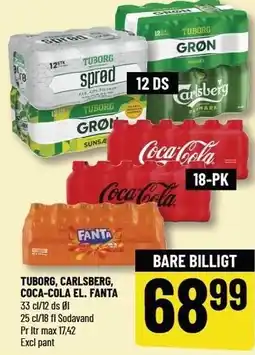 Løvbjerg TUBORG, CARLSBERG, COCA-COLA EL. FANTA tilbud
