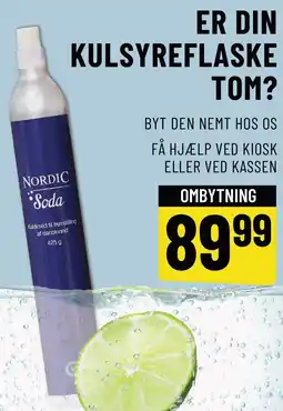 Løvbjerg ER DIN KULSYREFLASKE TOM? tilbud