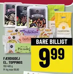 Løvbjerg FÆRDIGDEL EL. TOPPINGS tilbud