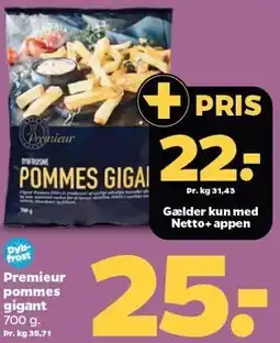 Netto Premieur pommes gigant tilbud