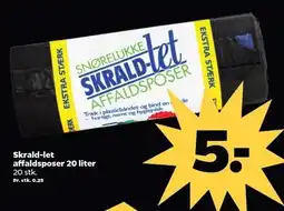 Netto Skrald-let affaldsposer 20 liter tilbud
