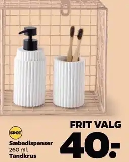 Netto Sæbedispenser eller Tandkrus tilbud