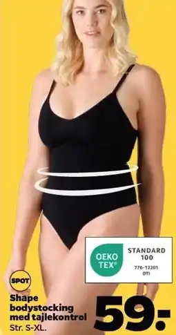 Netto Shape bodystocking med taljekontrol tilbud