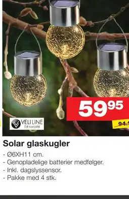 Bauhaus Solar glaskugler tilbud