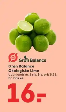 SPAR Grøn Balance Økologiske Lime tilbud