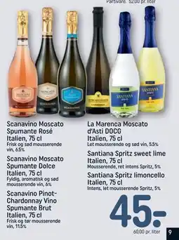 REMA 1000 Santiana Spritz limoncello Italien, 75 cl tilbud