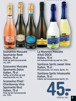 REMA 1000 Scanavino Moscato Spumante Rosé Italien, 75 cl tilbud