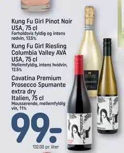 REMA 1000 Kung Fu Girl Riesling Columbia Valley AVA USA, 75 cl tilbud