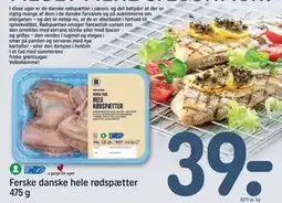 REMA 1000 Ferske danske hele rødspætter 475 g tilbud