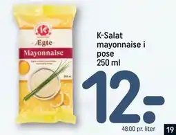 REMA 1000 K-Salat mayonnaise i pose 250 ml tilbud