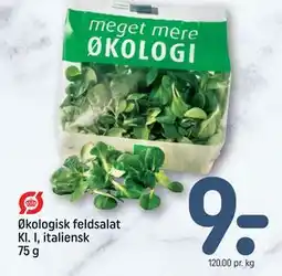 REMA 1000 Økologisk feldsalat Kl. I, italiensk 75 g tilbud