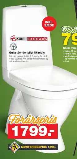 Gulvstående toilet Skandic