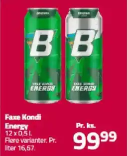 Fleggaard Faxe Kondi Energy tilbud