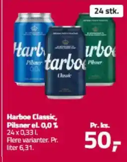 Fleggaard Harboe Classic, Pilsner el. 0,0% tilbud