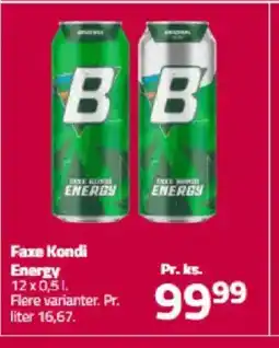 Fleggaard Faxe Kondi Energy tilbud