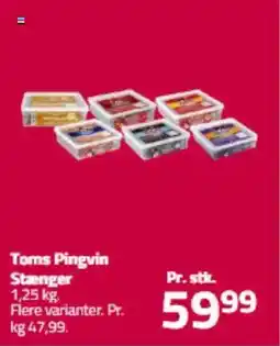 Fleggaard Toms Pingvin Stænger tilbud