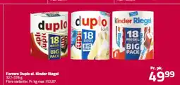 Fleggaard Ferrero Duplo el. Kinder Riegel tilbud