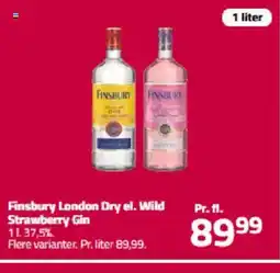 Fleggaard Finsbury London Dry el. Wild Strawberry Gin tilbud