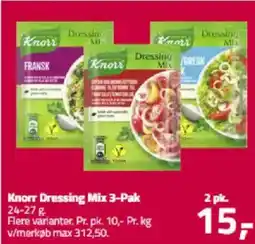 Fleggaard Knorr Dressing Mix 3-Pak tilbud
