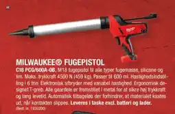 Stark MILWAUKEEⓇ FUGEPISTOL tilbud