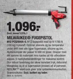 Stark MILWAUKEEⓇ FUGEPISTOL tilbud